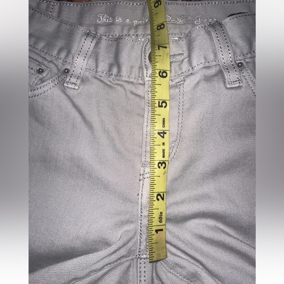 Levis Womens Sz 6M Ultra Low Bootlet Gray Denim Jeans Cotton Stretch Button - Picture 11 of 12